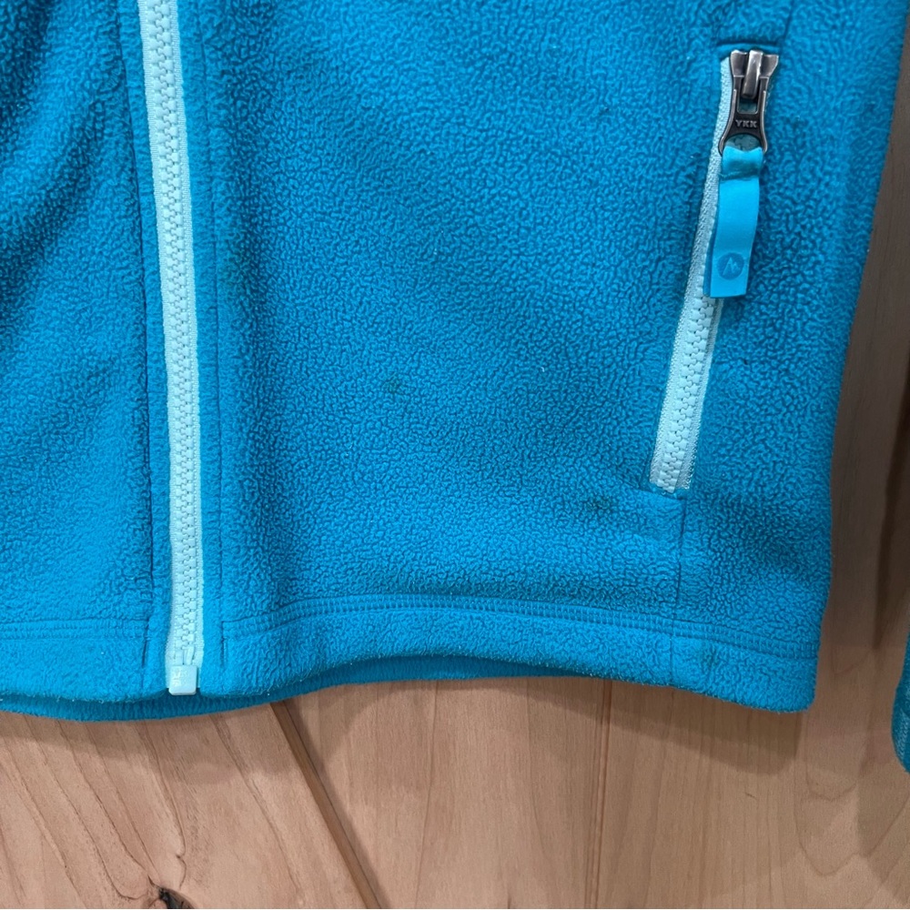Marmot Fleece Zip Up Jacket Girls Size Large Blue - Picture 4 of 13